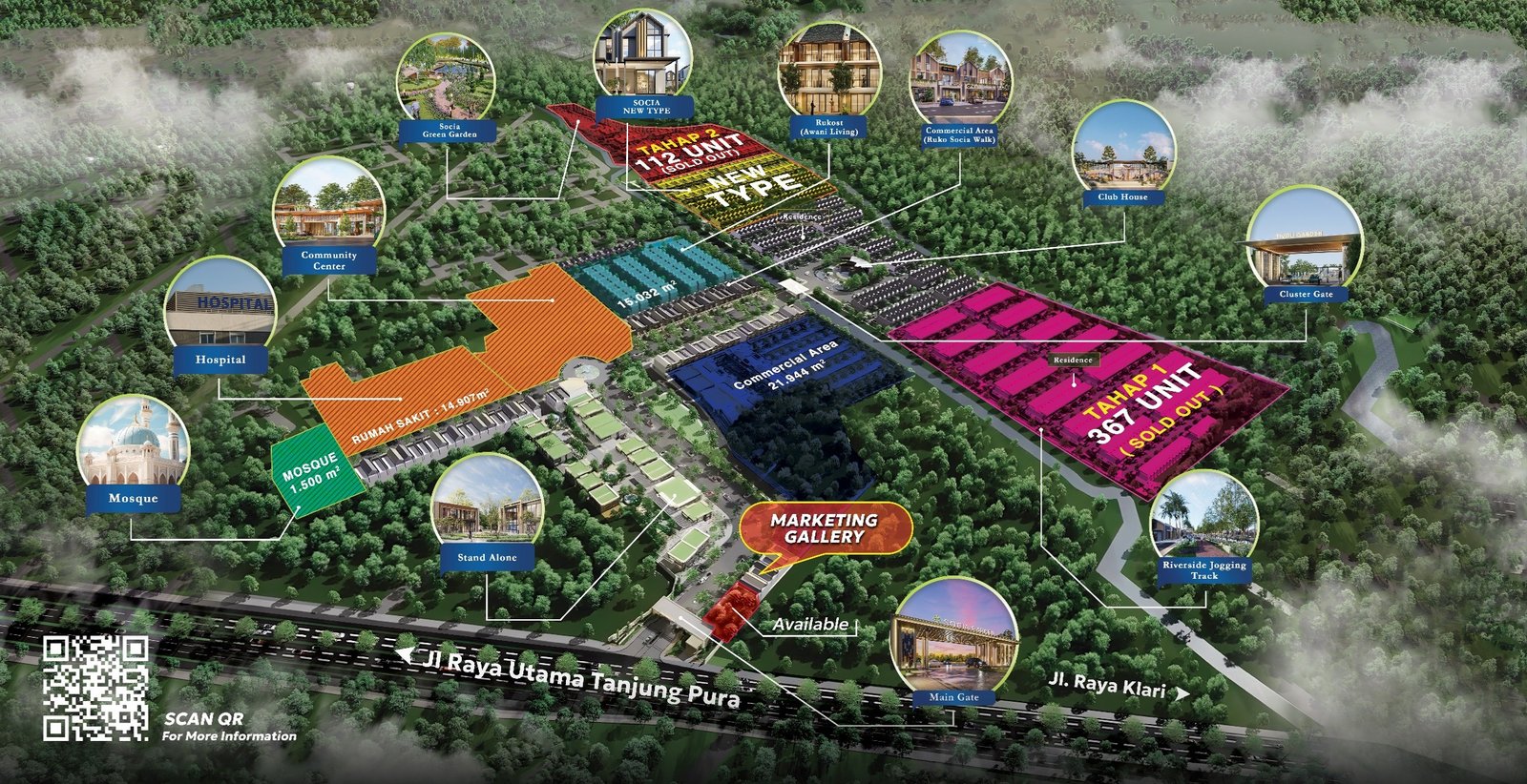 Siteplan Socia Garden